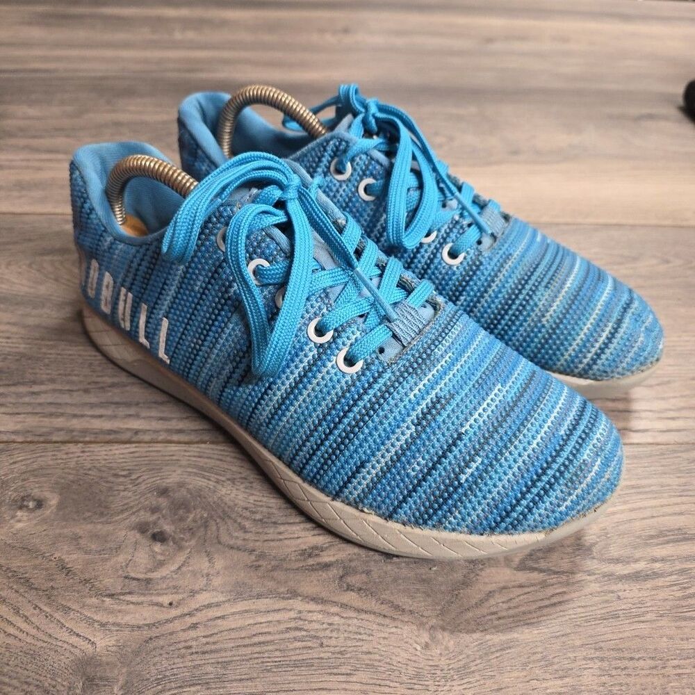 NOBULL Women's Superfabric Linear Blue Trainers Shoes Sneakers Size 9